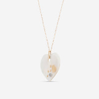 Nanis 18K Yellow Gold Diamond & Mother of Pearl Pendant Necklace CS11 - 524 - THE SOLIST - Nanis