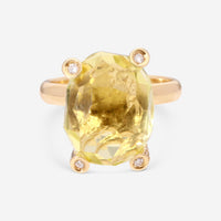 Nanis 18K Yellow Gold Diamond & Natural Stone Ring AS1 - 477 - THE SOLIST - Nanis