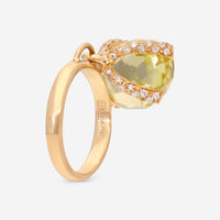 Nanis 18K Yellow Gold Diamond & Natural Stone Ring AS1 - 477 - THE SOLIST - Nanis