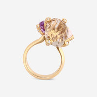 Nanis 18K Yellow Gold Diamond & Natural Stone Ring AS3 - 477 - THE SOLIST - Nanis