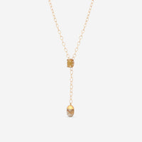 Nanis 18K Yellow Gold Diamond, Rutilated Quartz & Sapphire Lariat Necklace CS3 - 575 - THE SOLIST - Nanis