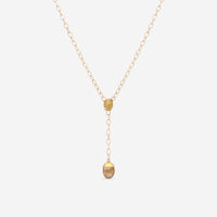 Nanis 18K Yellow Gold Diamond, Rutilated Quartz & Sapphire Lariat Necklace CS3 - 575 - THE SOLIST - Nanis