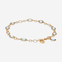 Nanis 18K Yellow Gold Garnet Chain Bracelet BN4 - 565 - THE SOLIST - Nanis