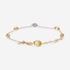 Nanis 18K Yellow Gold Green Citrine & Ice Diamond Bracelet BS1 - 539b - THE SOLIST - Nanis