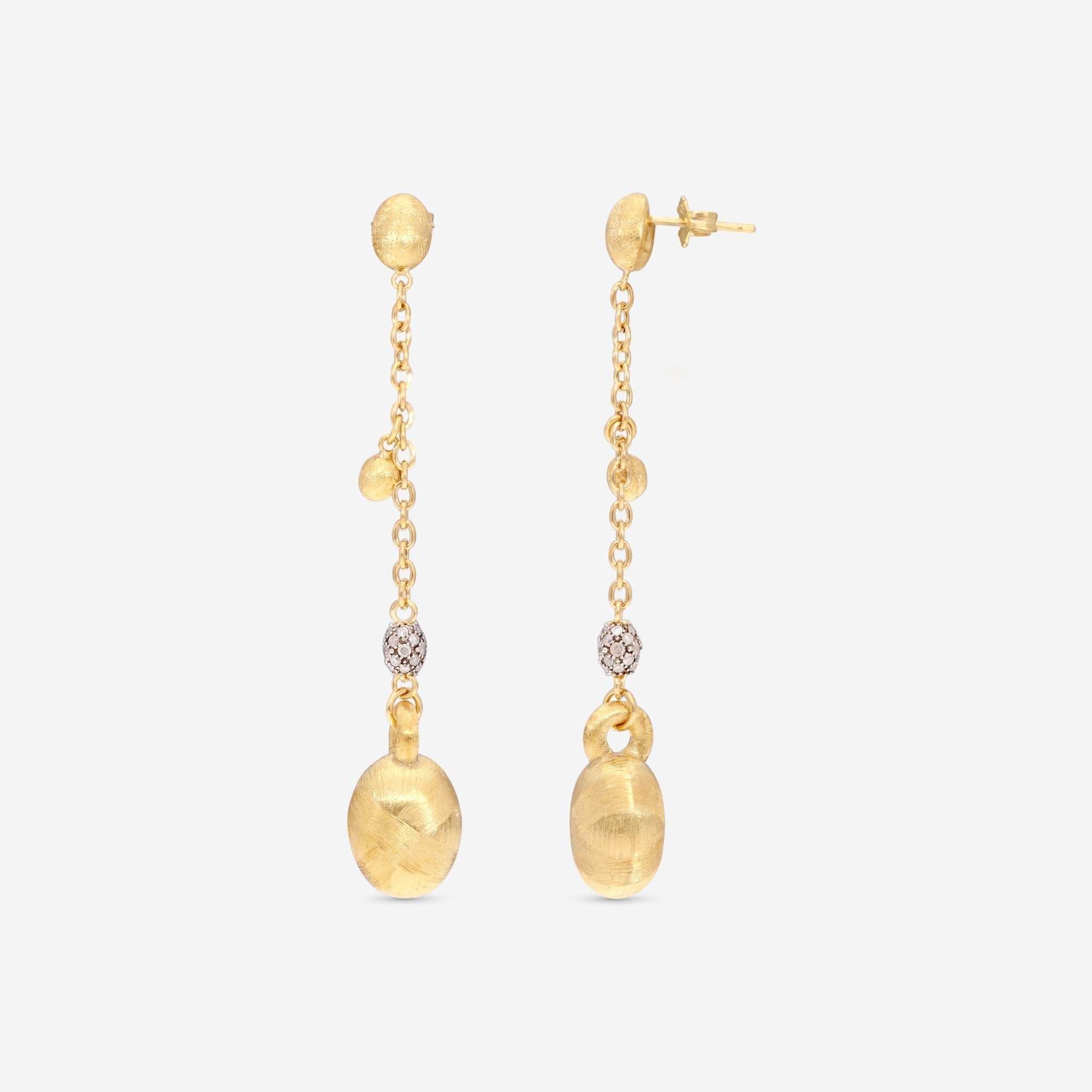 Nanis 18K Yellow Gold Ice Diamond Earrings OS5 - 538 - THE SOLIST - Nanis