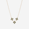 Nanis 18K Yellow Gold London Blue Topaz & Green Sapphire Necklace CN3 - 579 - THE SOLIST - Nanis