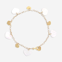 Nanis 18K Yellow Gold Mother of Pearl Chain Bracelet BN1 - 524 - THE SOLIST - Nanis