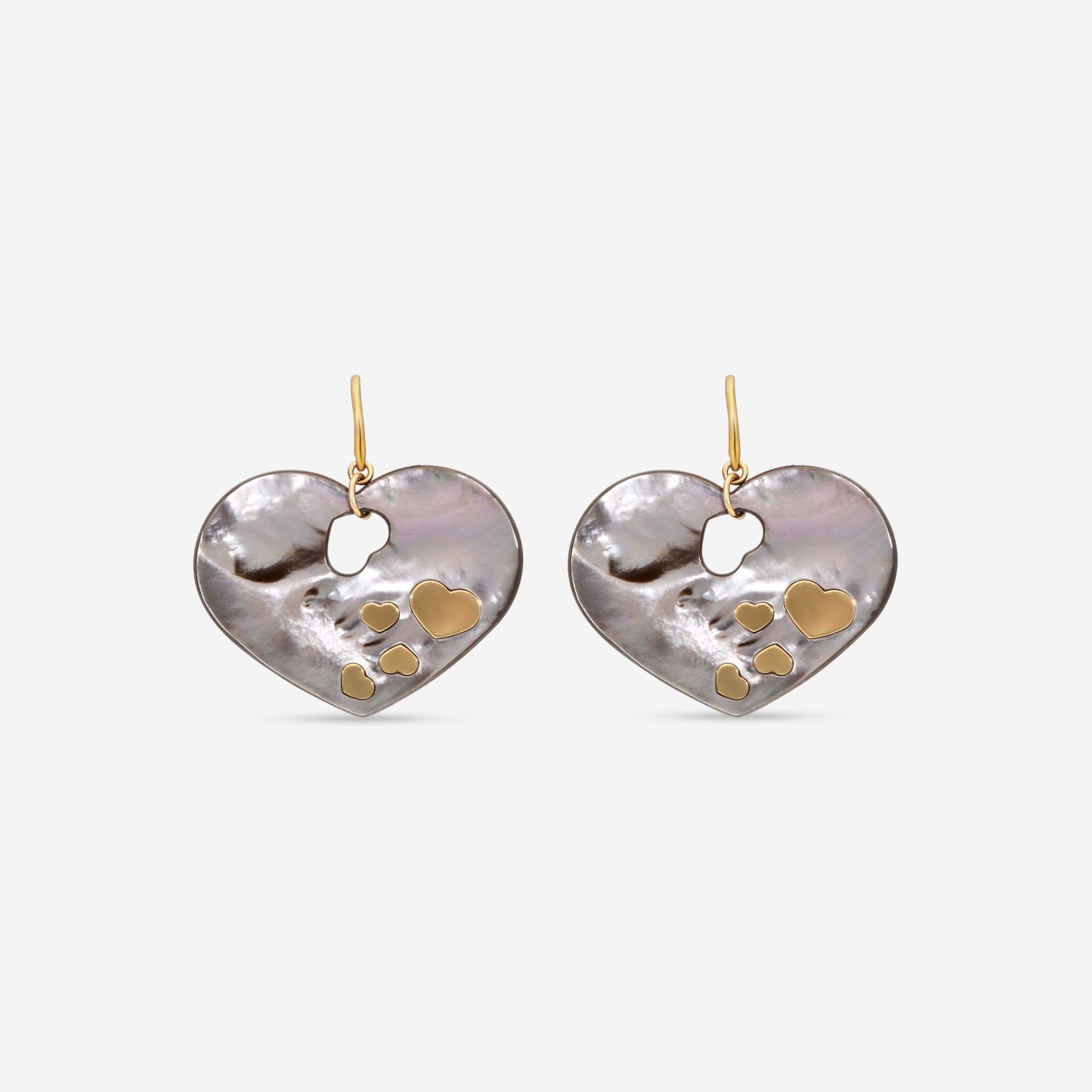 Nanis 18K Yellow Gold Mother of Pearl Earrings OA2 - 524 - THE SOLIST - Nanis