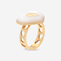 Nanis 18K Yellow Gold Mother of Pearl Statement Ring Sz. 6.75 AH2 - 524 - THE SOLIST - Nanis