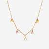 Nanis 18K Yellow Gold Multistone Charm Necklace CN8 - 474 - THE SOLIST - Nanis