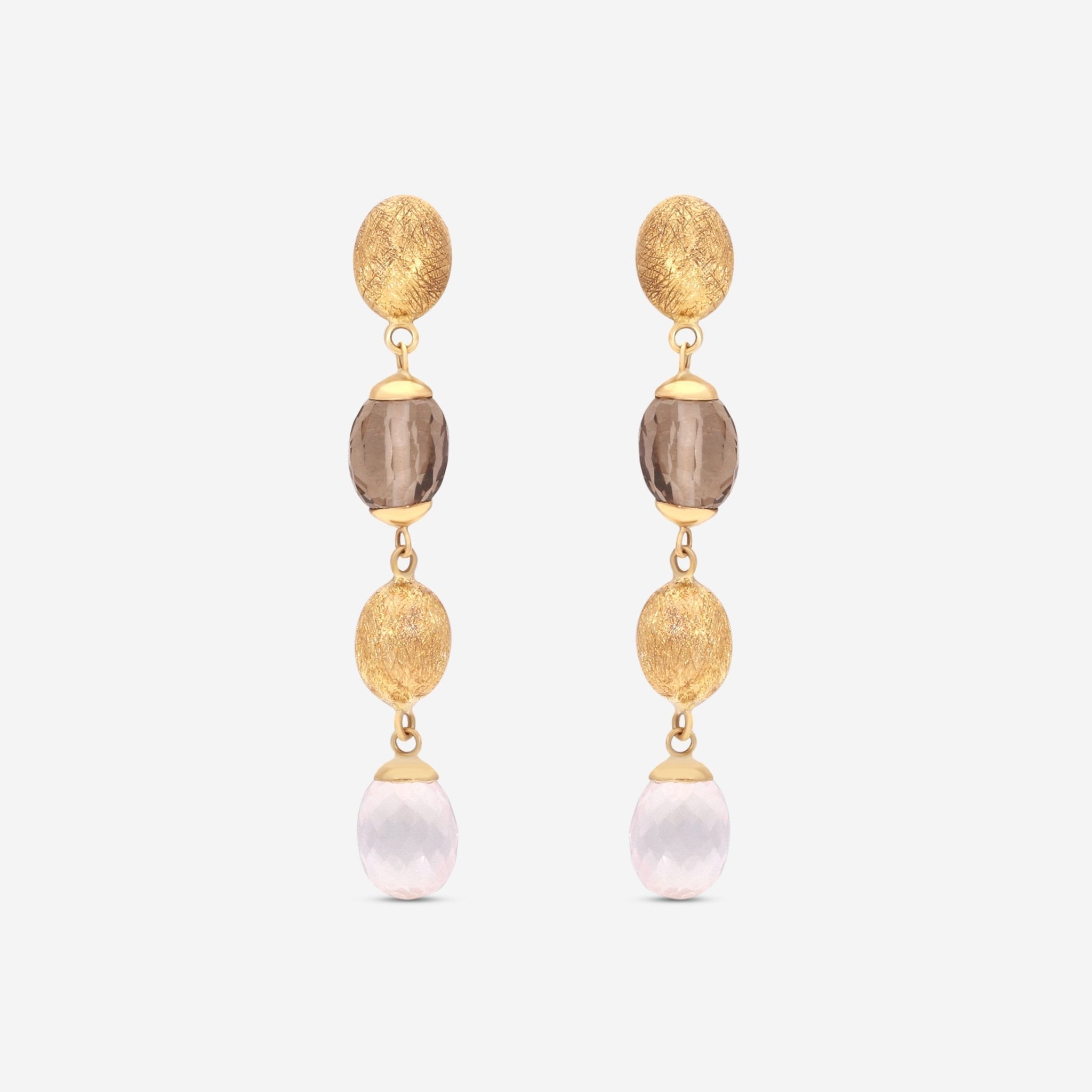 Nanis 18K Yellow Gold Natural Stone Drop Earrings ON4 - 539 - THE SOLIST - Nanis