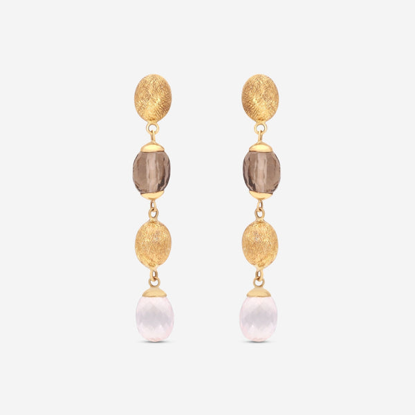 Nanis 18K Yellow Gold Natural Stone Drop Earrings ON4 - 539 - THE SOLIST - Nanis