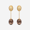 Nanis 18K Yellow Gold Natural Stone Earrings ON3 - 559_Brown - THE SOLIST - Nanis