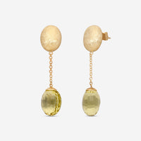 Nanis 18K Yellow Gold Natural Stone Earrings ON3 - 559_Green - THE SOLIST - Nanis