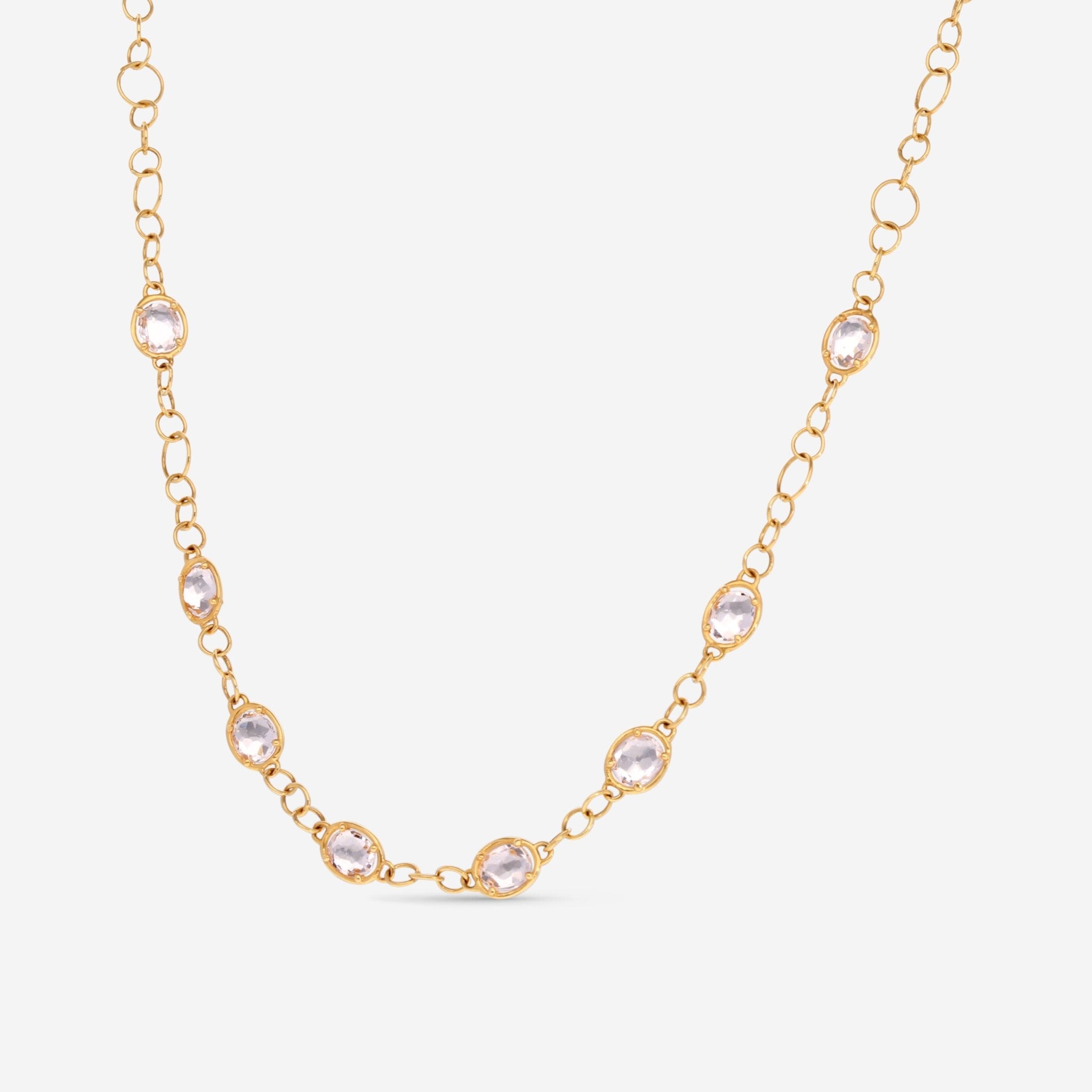 Nanis 18K Yellow Gold Natural Stone Necklace CN1 - 565 - THE SOLIST - Nanis