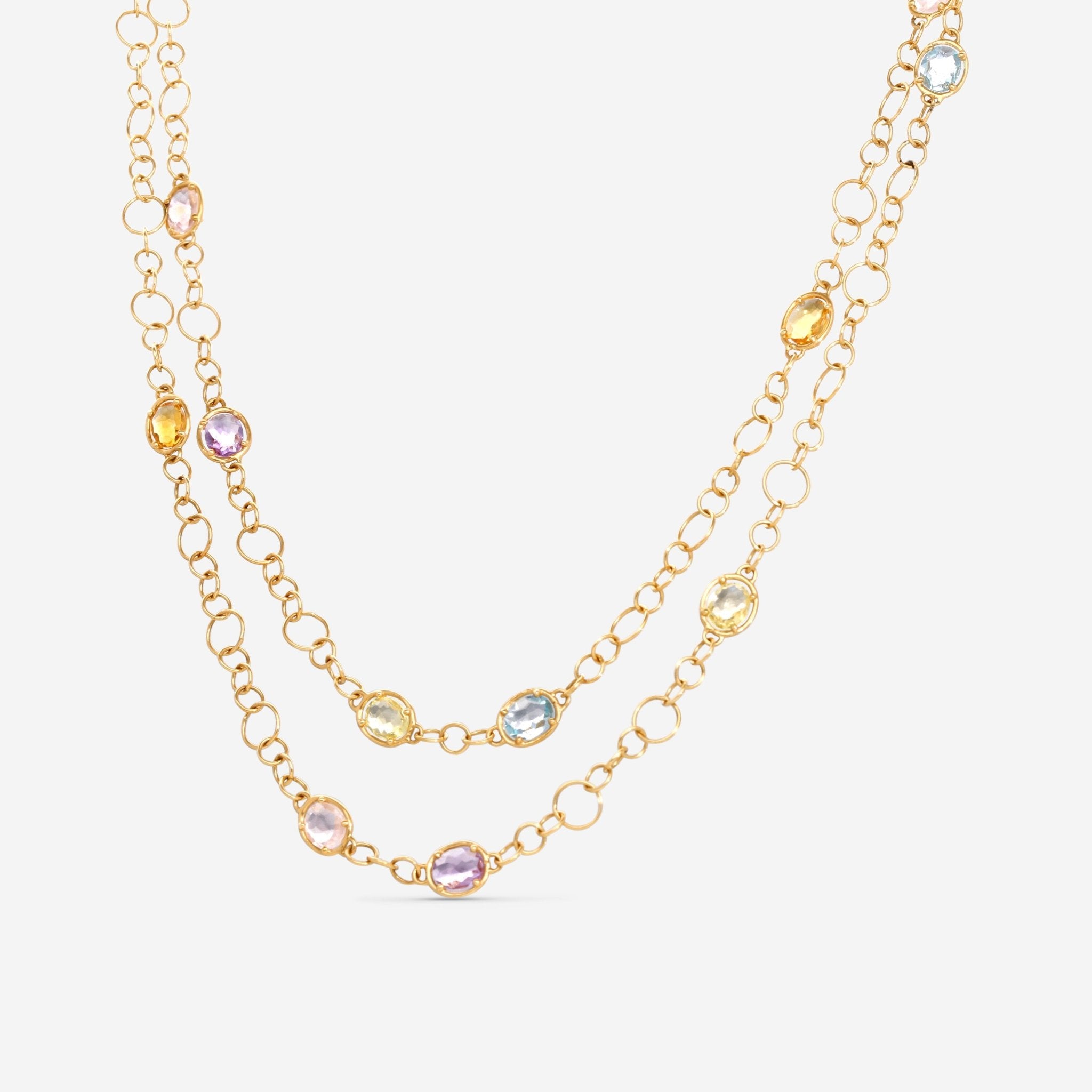 Nanis 18K Yellow Gold Natural Stone Necklace CN29 - 565 - THE SOLIST - Nanis