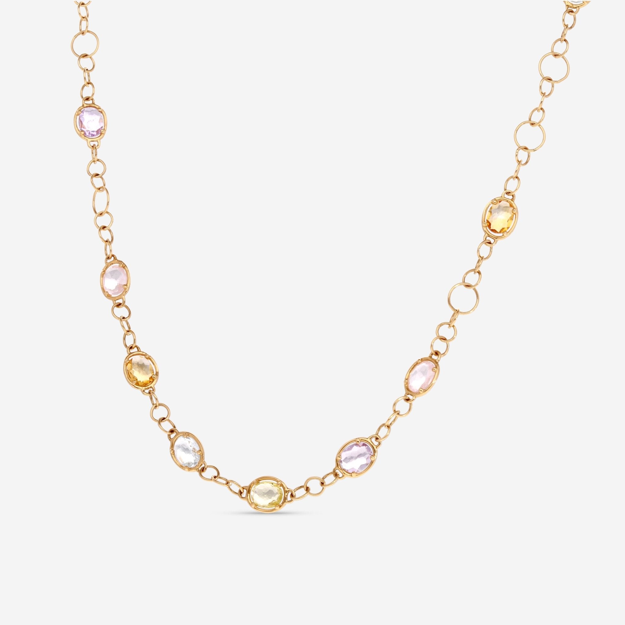 Nanis 18K Yellow Gold Natural Stone Necklace CN32 - 565 - THE SOLIST - Nanis