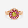 Nanis 18K Yellow Gold Peridot & Rhodolite Cocktail Ring AH16 - 560 - THE SOLIST - Nanis