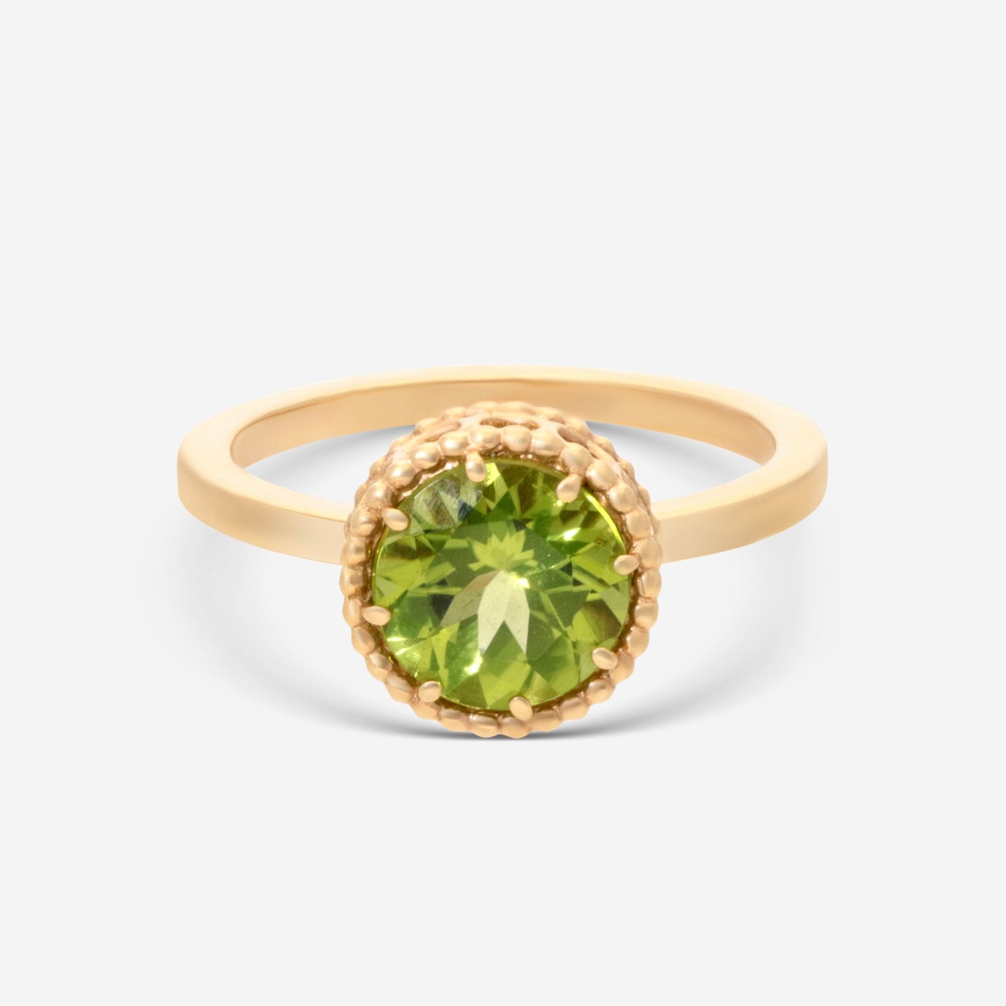 Nanis 18K Yellow Gold Peridot Ring Sz. 6.75 AH22 - 560 - THE SOLIST - Nanis