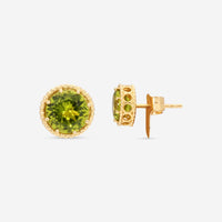 Nanis 18K Yellow Gold Peridot Stud Earrings OA19 - 560 - THE SOLIST - Nanis