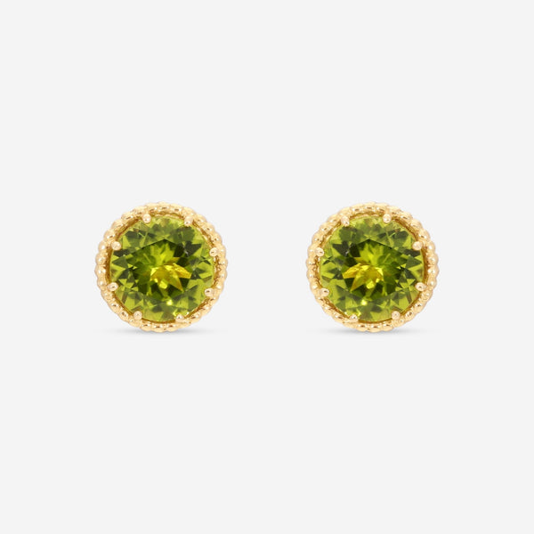 Nanis 18K Yellow Gold Peridot Stud Earrings OA19 - 560 - THE SOLIST - Nanis