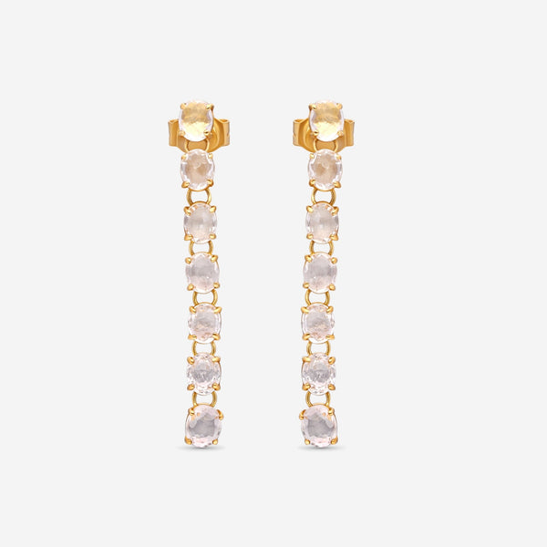 Nanis 18K Yellow Gold Rock Crystal Drop Earrings OA29 - 565 - THE SOLIST - Nanis