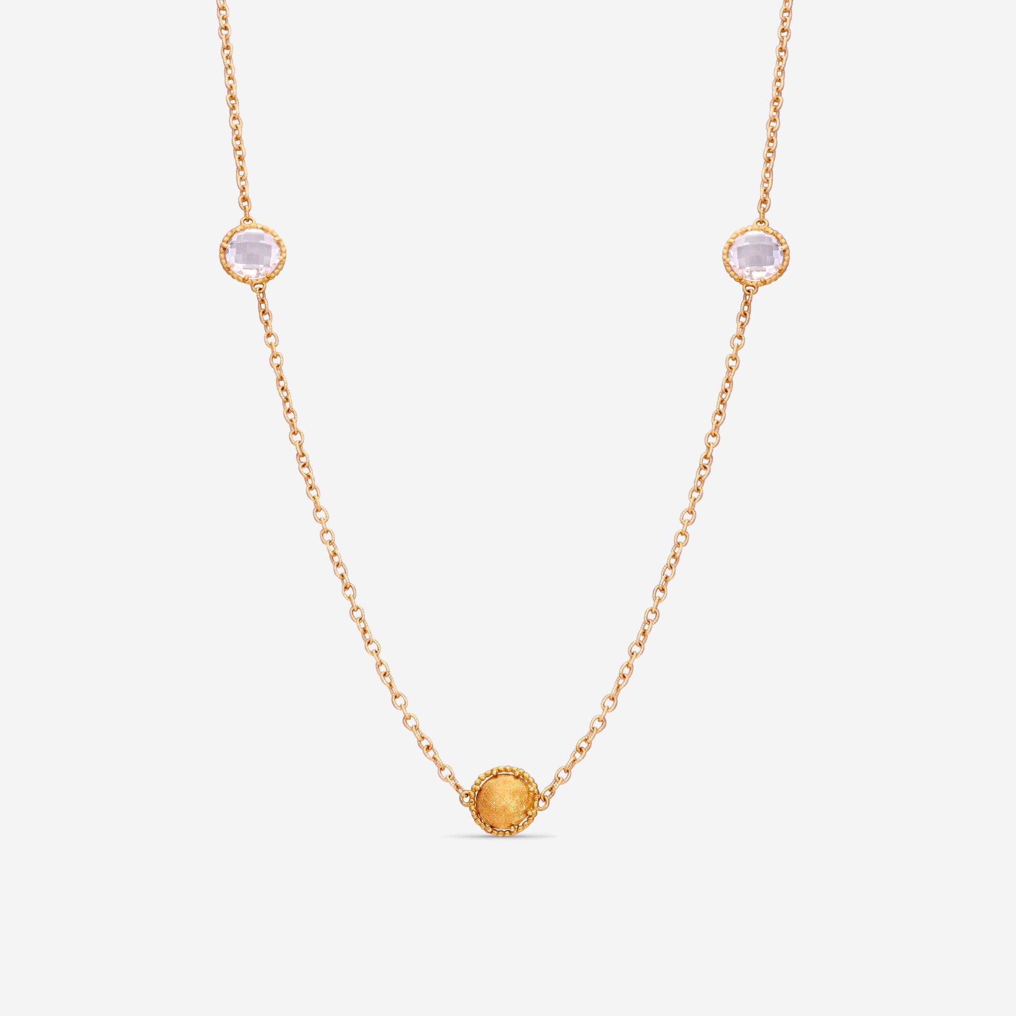 Nanis 18K Yellow Gold Rock Crystal Necklace CN3 - 568 - THE SOLIST - Nanis