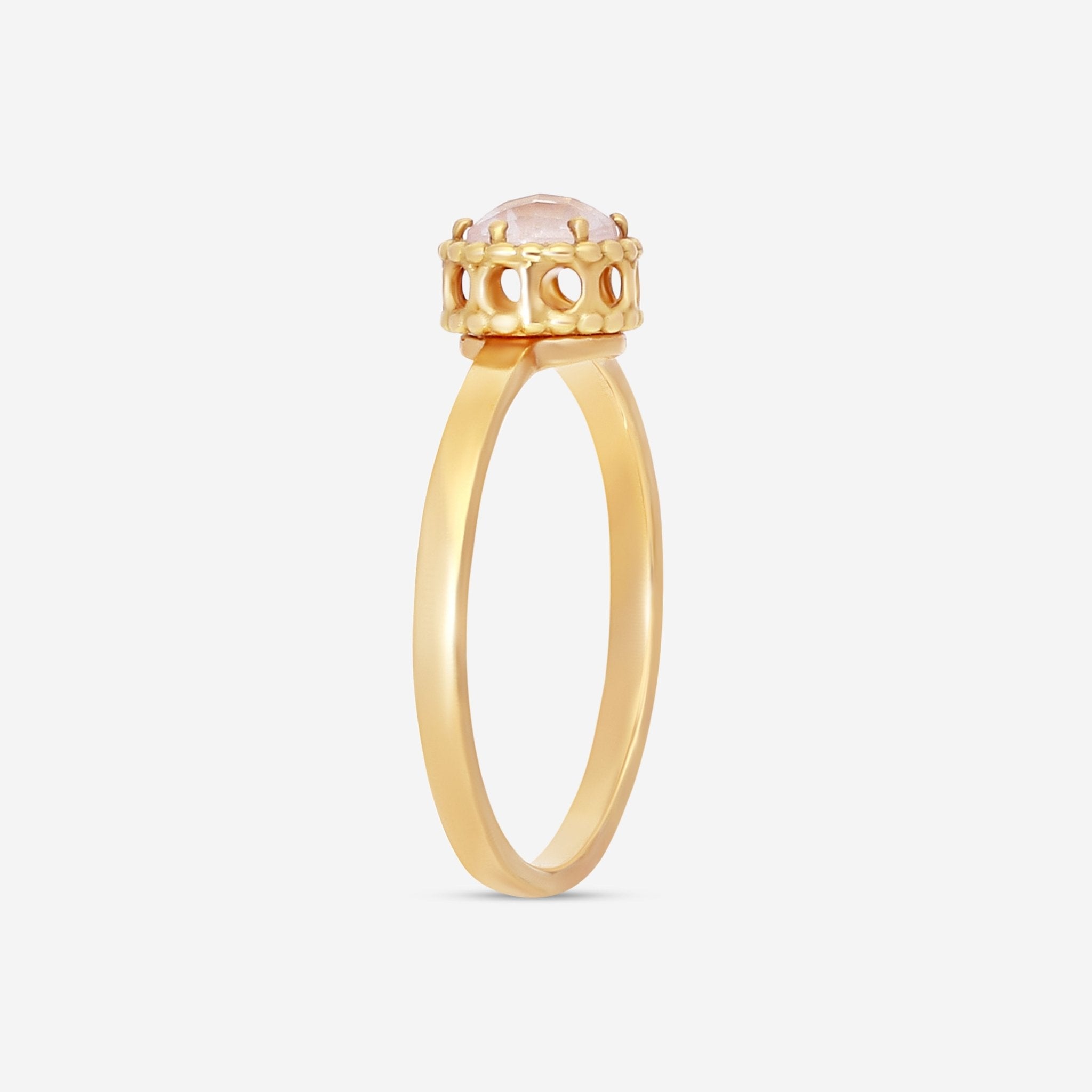 Nanis 18K Yellow Gold Rock Crystal Ring AH39 - 560 - THE SOLIST - Nanis