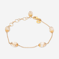 Nanis 18K Yellow Gold Rutilated Quartz Chain Bracelet BN5 - 575 - THE SOLIST - Nanis