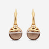 Nanis Africa 18K Yellow Gold Diamond & Natural Stone Huggie Earrings OS8 - 548 - THE SOLIST - Nanis