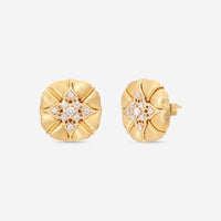 Nanis Amarcord 18K Yellow Gold Diamond Stud Earrings OS17 - 571 - THE SOLIST - Nanis