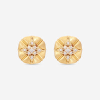 Nanis Amarcord 18K Yellow Gold Diamond Stud Earrings OS17 - 571 - THE SOLIST - Nanis