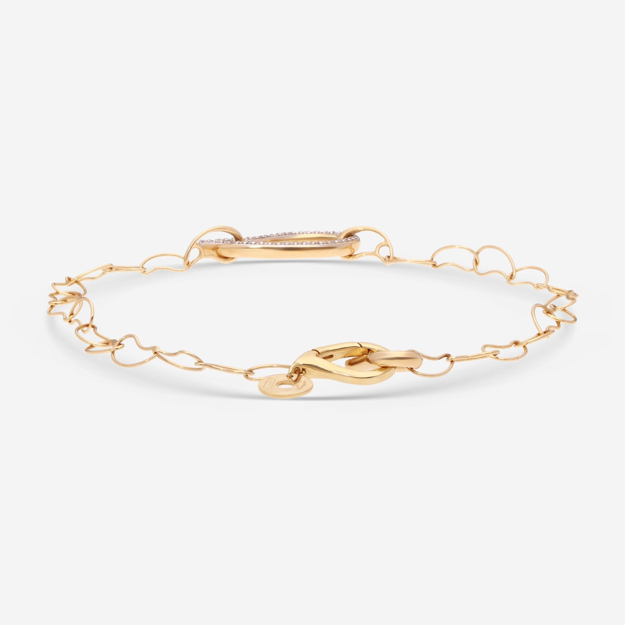 Nanis Cashmere 18K Yellow Gold Diamond Chain Bracelet BS16 - 569 - THE SOLIST - Nanis