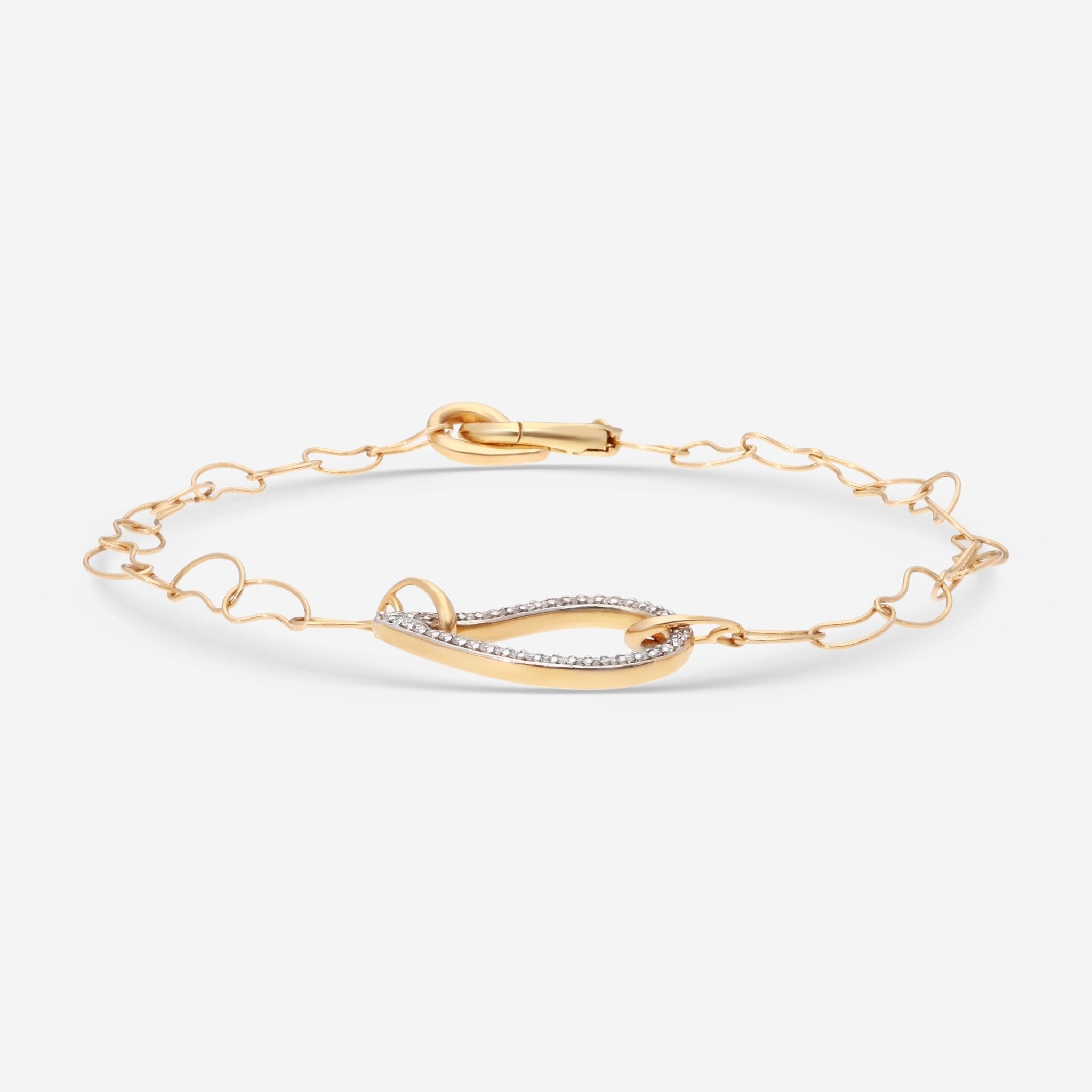 Nanis Cashmere 18K Yellow Gold Diamond Chain Bracelet BS16 - 569 - THE SOLIST - Nanis