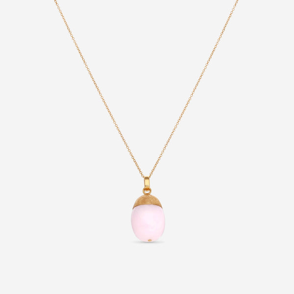 Nanis Dancing in the Rain 18K Yellow Gold Pink Opal & Diamond Pendant Necklace CS20 - 575 - THE SOLIST - Nanis