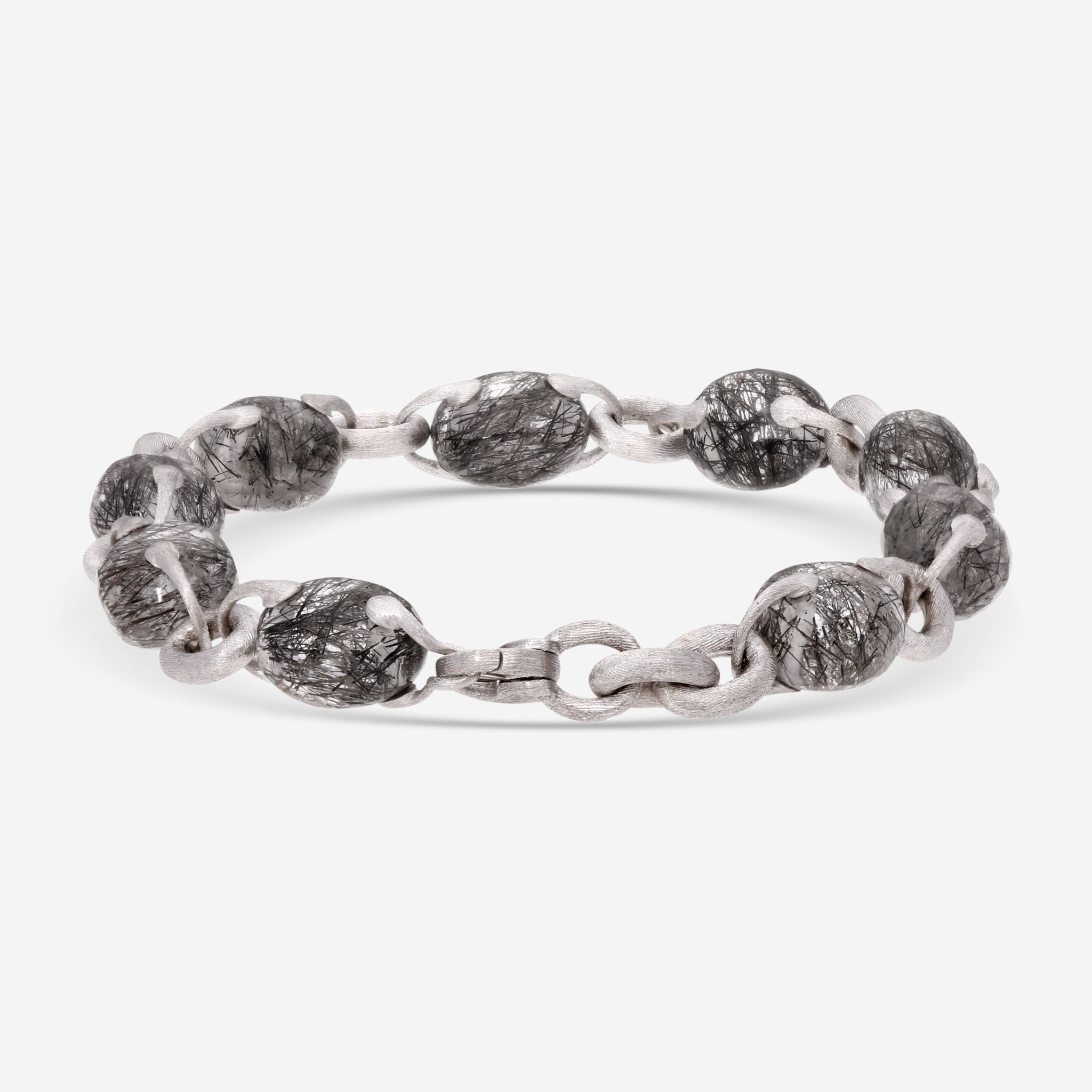 Nanis Endless Lobster 18K White Gold Rutile Quartz Bracelet BI5 - 543 - THE SOLIST - Nanis