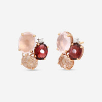 Nanis Ipanema 18K Rose Gold Multi - stone Stud Earrings OS29 - 515 - THE SOLIST - Nanis