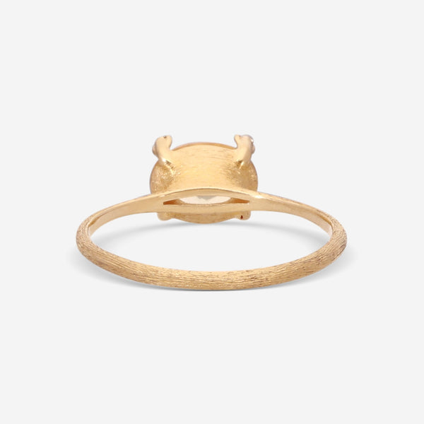 Nanis Ipanema 18K Yellow Gold Citrine Quartz & Diamond Ring Sz.7.5 AS9 - 576 - THE SOLIST - Nanis