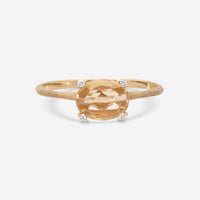 Nanis Ipanema 18K Yellow Gold Citrine Quartz & Diamond Ring Sz.7.5 AS9 - 576 - THE SOLIST - Nanis