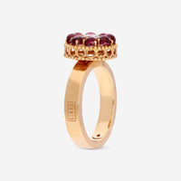 Nanis Notre Dame 18K Yellow Gold Blue Topaz & Rhodolite Cocktail Ring AH17 - 560 - THE SOLIST - Nanis