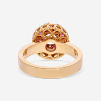 Nanis Notre Dame 18K Yellow Gold Blue Topaz & Rhodolite Cocktail Ring AH17 - 560 - THE SOLIST - Nanis