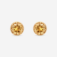 Nanis Notre Dame 18K Yellow Gold Citrine Stud Earrings OA25 - 560 - THE SOLIST - Nanis