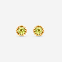 Nanis Notre Dame 18K Yellow Gold Peridot Stud Earrings OA27 - 560 - THE SOLIST - Nanis