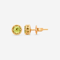 Nanis Notre Dame 18K Yellow Gold Peridot Stud Earrings OA27 - 560 - THE SOLIST - Nanis