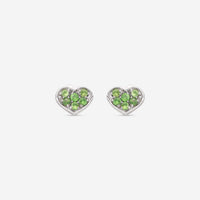 Nanis Q - Ori 18K White Gold Tsavorite Stud Earrings OS3 - 506 - THE SOLIST - Nanis