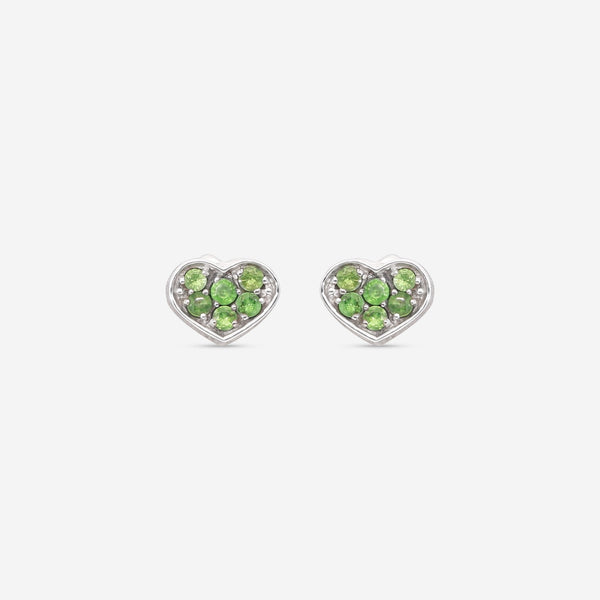 Nanis Q - Ori 18K White Gold Tsavorite Stud Earrings OS3 - 506 - THE SOLIST - Nanis