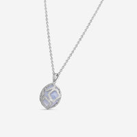 Chopard Imperiale 18K White Gold Diamond & Chalcedony Pendant Necklace 799221-1