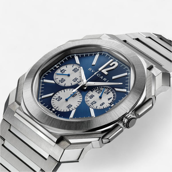 Bulgari Octo Finissimo Chronograph GMT Stainless Steel Automatic Men's Watch 103467