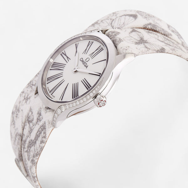 Omega De Ville Mini Tresor Stainless Steel Diamond Quartz Ladies Watch 428.17.26.60.04.002