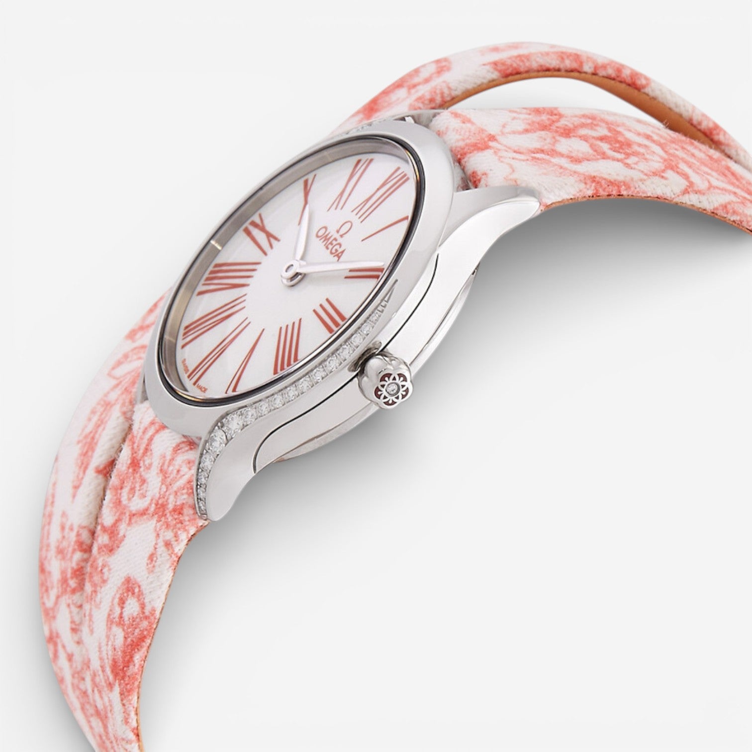 Omega De Ville Mini Tresor Stainless Steel Diamond Quartz Ladies Watch 428.17.26.60.04.003